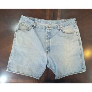 Wrangler Hero Originals Light Washed Men's Blue Denim Shorts Size 42